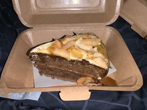 Caramel banana cake. So good  at Vegan Bakery By Heart in Phuket