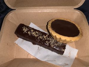 Butter finger cornflakes and Nutella stuffed with coconut caramel  at Vegan Bakery By Heart in Phuket