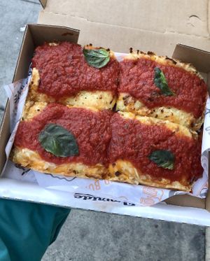 Vegan cheese pizza  at Joyride Pizza in San Francisco