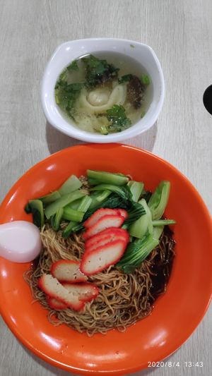 Wanton Noodle at Jin You Yuan 今友緣素食坊 in Central Singapore