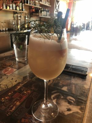 Yummy drink  at Fiction Kitchen in Raleigh