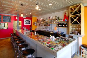 The bar inside the Fiction Kitchen at Fiction Kitchen in Raleigh
