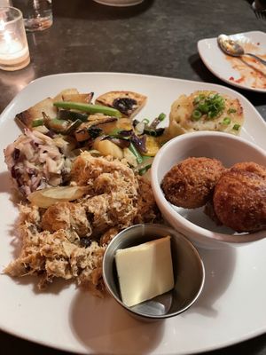 Eastern style BBQ plate  at Fiction Kitchen in Raleigh