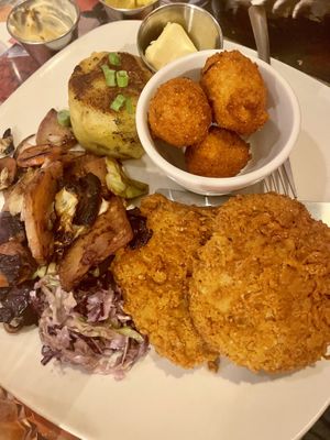 BBQ plate  at Fiction Kitchen in Raleigh