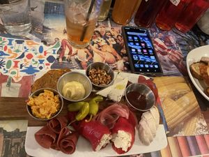 Vegan charcuterie board  at Fiction Kitchen in Raleigh