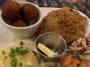 Love eating Southern soul food!  at Fiction Kitchen in Raleigh