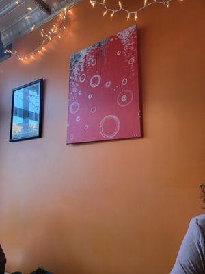 Nice art at Fiction Kitchen in Raleigh