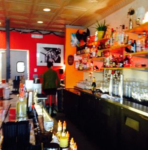 Bar seating at Fiction Kitchen in Raleigh