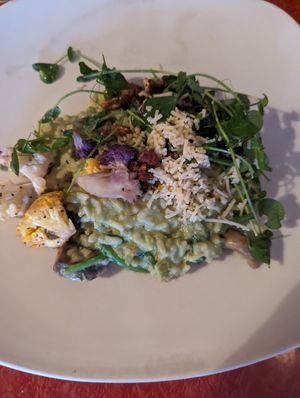Risotto at Fiction Kitchen in Raleigh