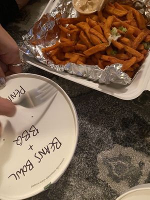 Sweet potato fries  at Fiction Kitchen in Raleigh