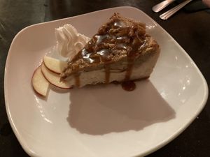 Apple strudel cheesecake  at Fiction Kitchen in Raleigh