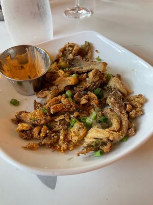 Cornmeal Fried Mushrooms at Fiction Kitchen in Raleigh