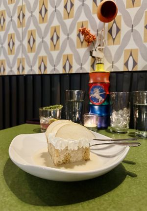 Tres leches dessert   at Fiction Kitchen in Raleigh