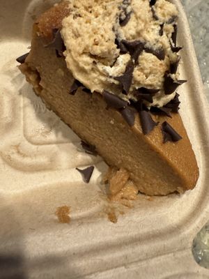 Peanut butter cheesecake - wasn’t a fan but hubby enjoyed    at Fiction Kitchen in Raleigh