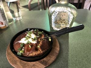 Cast Iron Skillet Cornbread with Hickory Syrup Drizzle & Vegan Butter  at Fiction Kitchen in Raleigh