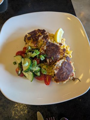 Crab Cakes at Fiction Kitchen in Raleigh