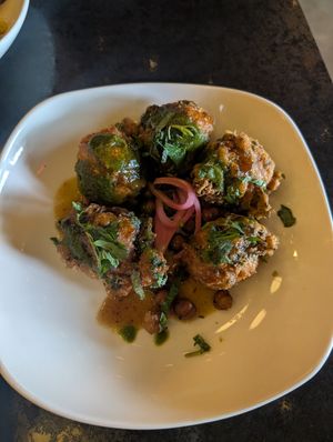 Kale Fritters at Fiction Kitchen in Raleigh