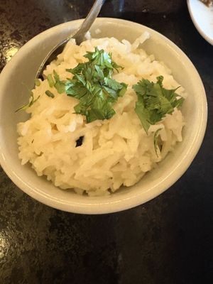  Rice that comes with the Curry Bowl at Fiction Kitchen in Raleigh