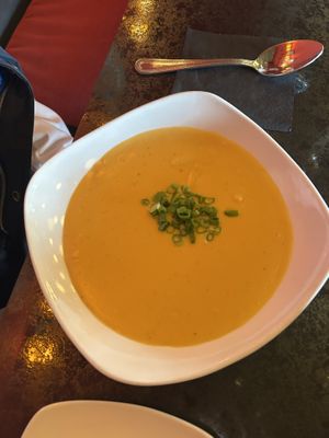 Special soup  at Fiction Kitchen in Raleigh