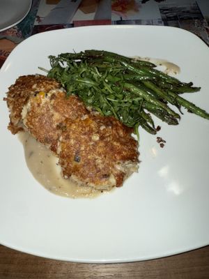 Lions mane crb cakes   at Fiction Kitchen in Raleigh