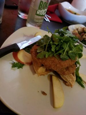 Chk'n and Waffles close up! at Fiction Kitchen in Raleigh