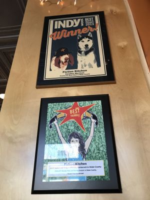 Wall at Fiction Kitchen in Raleigh