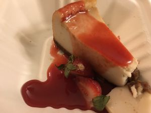 Lemon cheesecake at Fiction Kitchen in Raleigh