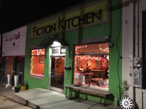 Fiction Kitchen night time scene at Fiction Kitchen in Raleigh