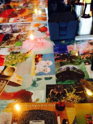 Counter at bar at Fiction Kitchen in Raleigh