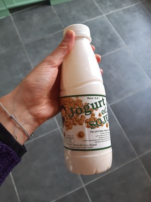 Soy joghurt #Veganuary at Tref in Belgrade