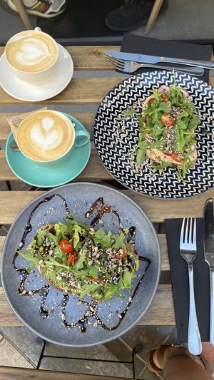 Avocado & Hummus Toast   at Cult Café in Valencia