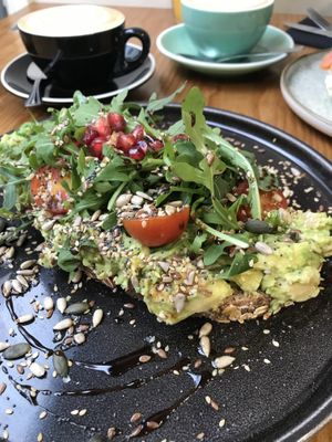 Avo on toast   at Cult Café in Valencia
