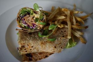 Vegan Ch!cken Mayo Avo Wrap at Fresh Earth Food Store - Blairgowrie Delta Central in Johannesburg
