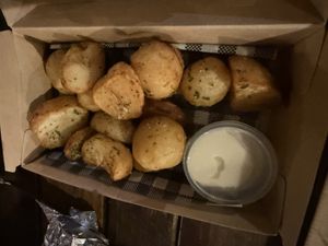 Lemon potatoes   at Spero Greek Street in Mooloolaba