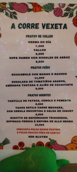 Carta at A Corre Vexeta in Santiago De Compostela