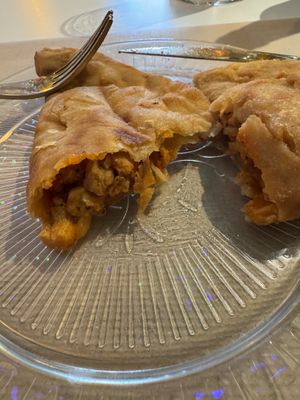 Empanada with vegan chicken   at A Corre Vexeta in Santiago De Compostela