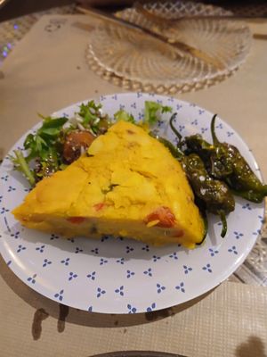 Vegan tortilla at A Corre Vexeta in Santiago De Compostela