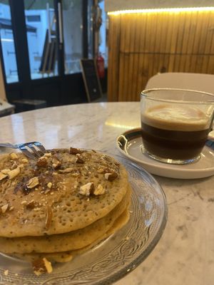 Pancakes #Veganuary at Elemiah in Fontainebleau