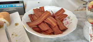 veggie bacon at Elemiah in Fontainebleau