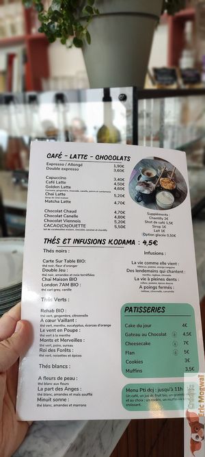 Menu Drinks at Elemiah in Fontainebleau