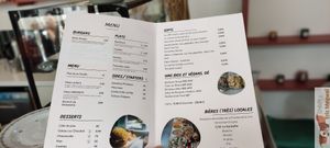 Menu at Elemiah in Fontainebleau