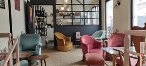 Cosy chair on upstair at Elemiah in Fontainebleau