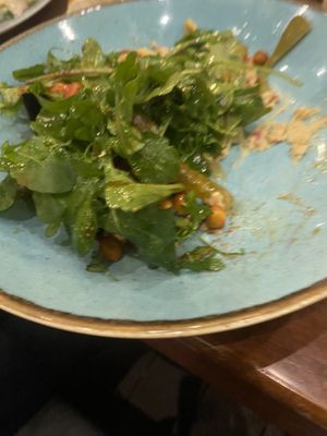 Half eaten salad it was too good to not eat right away   at Big Chefs in Izmir