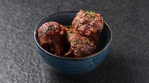 Broccoli tempura at Ropogó in Budapest