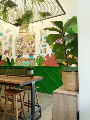 Inside at Ropogó in Budapest