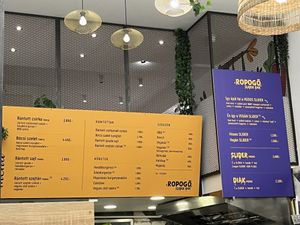 New menu  at Ropogó in Budapest