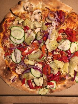Planten pizza  at Harald's in Copenhagen