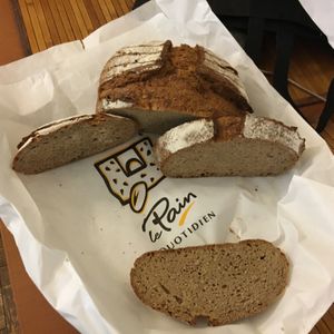 Vegan bread at Le Pain Quotidien - 1535 3rd Ave in New York City