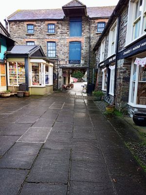 The Olive Branch on left and Refill shop on right at The Olive Branch in Clonakilty