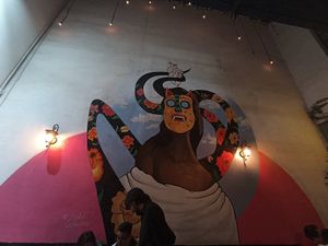 Mural at Umami in Mexico City